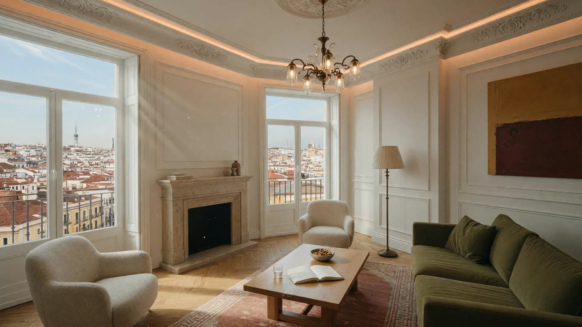 Reforma integral de lujo en una vivienda clásica de Madrid